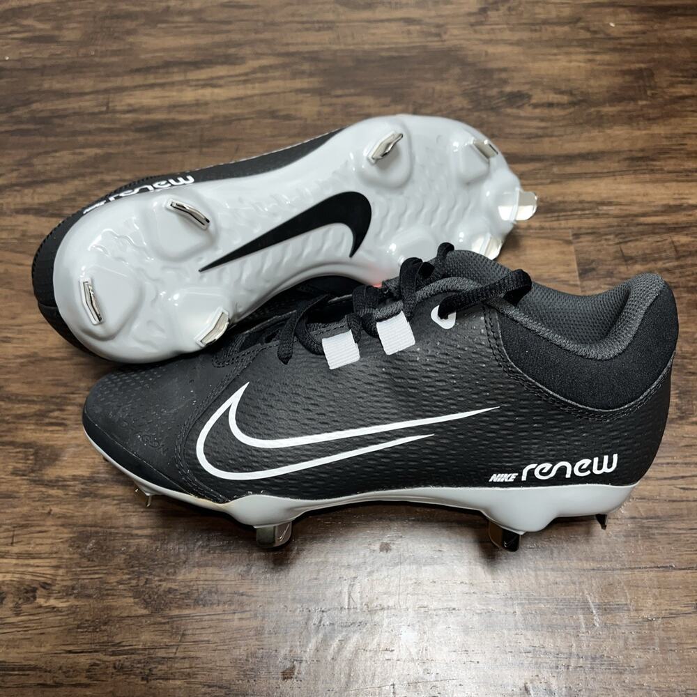 Nike Hyperdiamond 4 Pro Metal Softball Cleats Womens 6.5 Blue Black CZ5920-010
